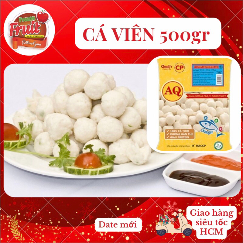 Cá viên AQ 500gr chiên thả lẩu