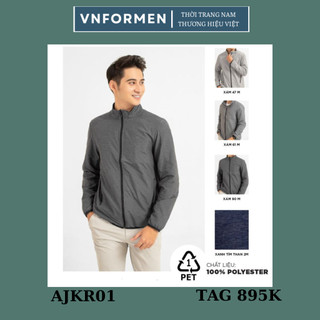 Áo khoác gió nam aristino 2 lớp chất mềm nhẹ jkr01-3 màu