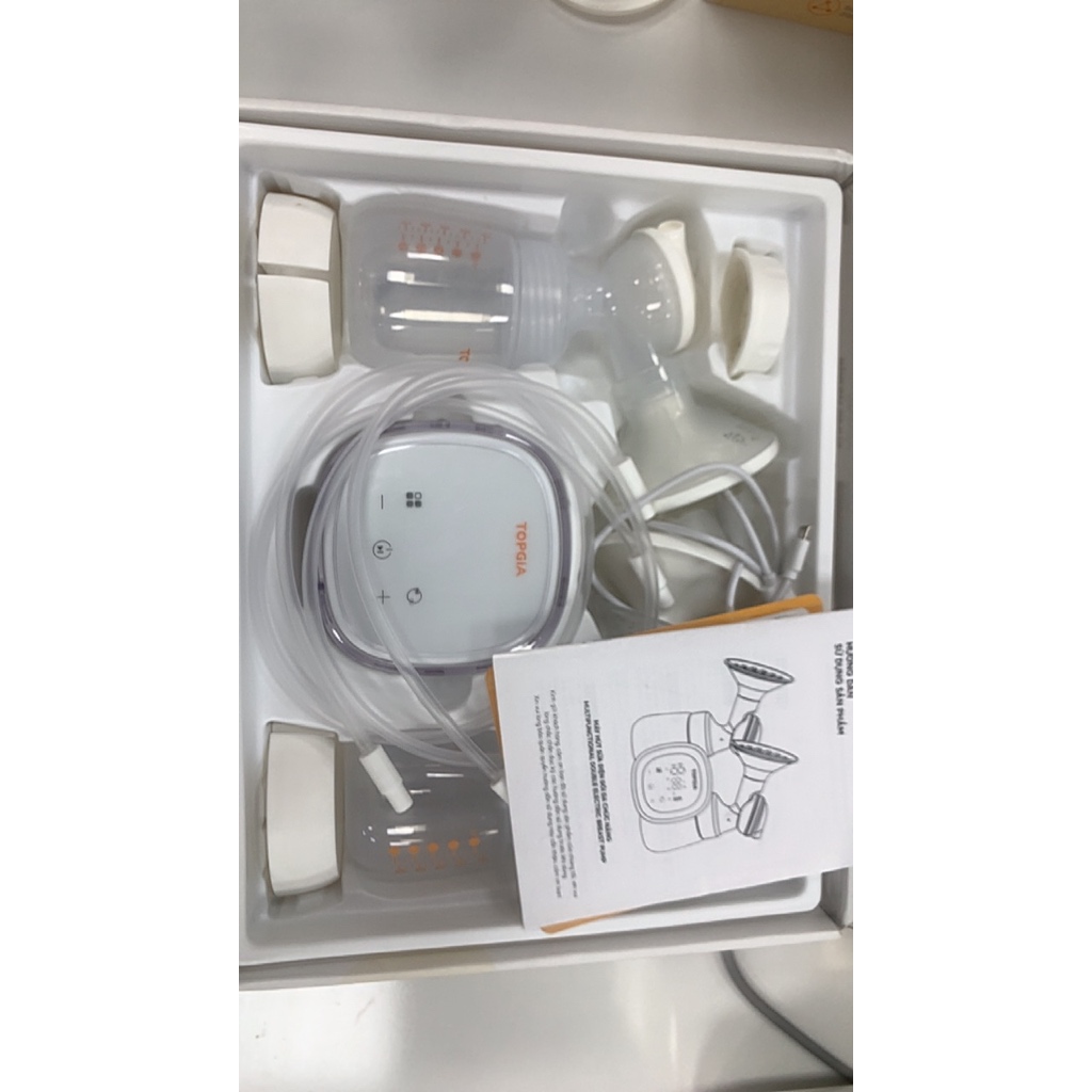 Máy hút sữa điện đôi TOPGIAKIDS đa chế độ massage, có dây, kích sữa lực hút mạnh không gây đau rát