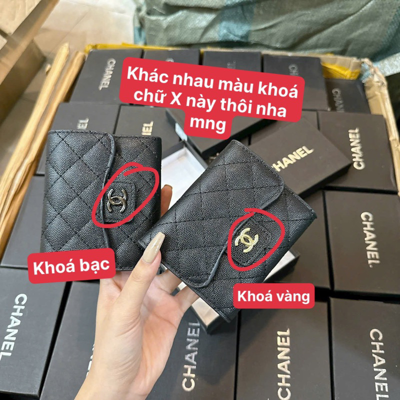 Ví chư X mini da sần siêu xinh