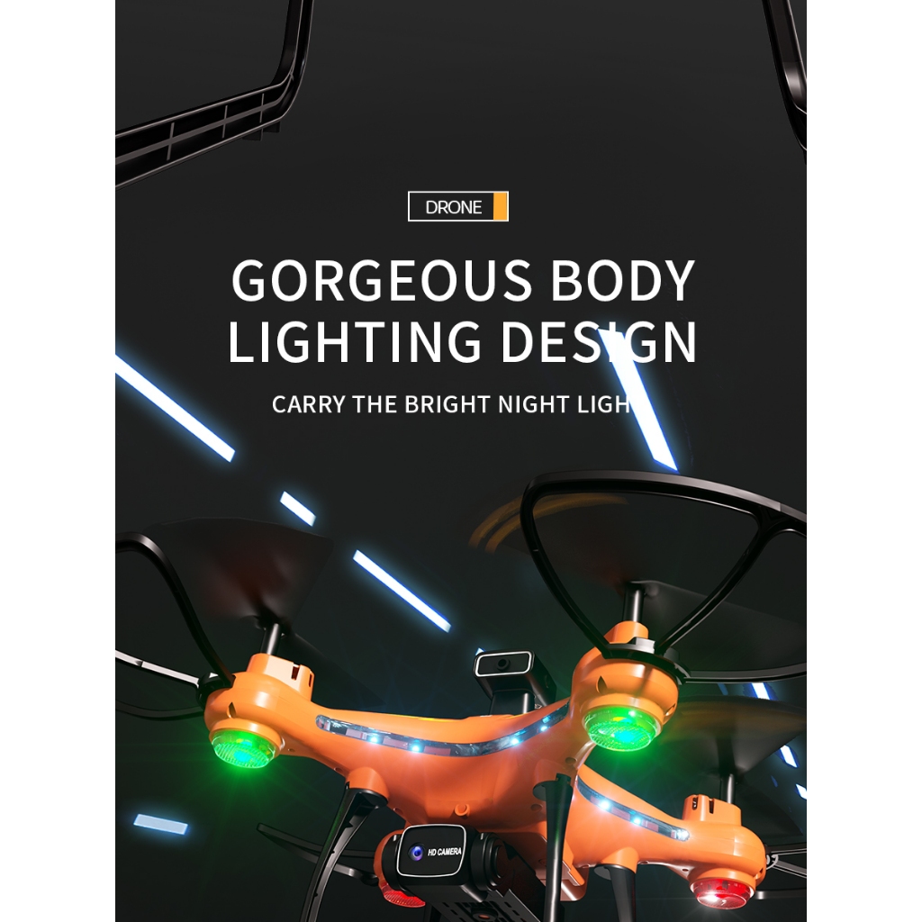 Máy bay không người lái tránh chướng ngại vật JJRC H112, chụp ảnh trên không camera kép độ nét cao, đèn LED mát mẻ