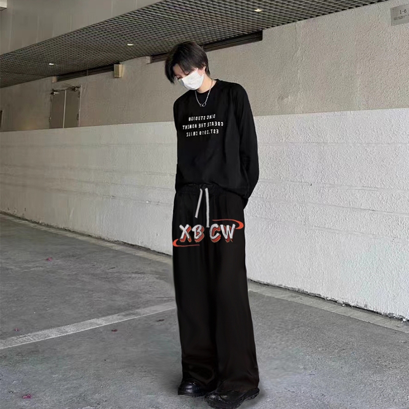 Quần Nỉ Dài Nam Họa Tiết Chữ XBCW HeiLit Form Ống Rộng Vải Nỉ Dày Dặn