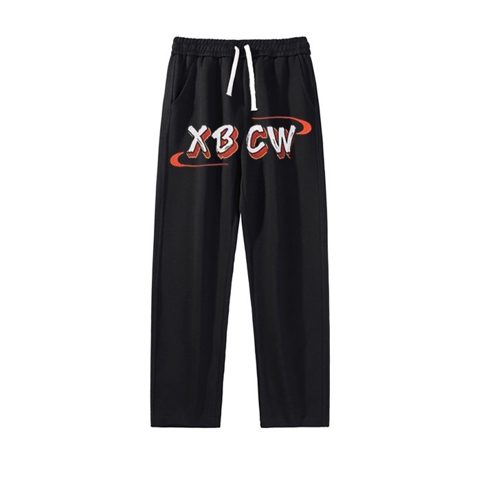 Quần Nỉ Dài Nam Họa Tiết Chữ XBCW HeiLit Form Ống Rộng Vải Nỉ Dày Dặn