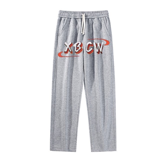 Quần Nỉ Dài Nam Họa Tiết Chữ XBCW HeiLit Form Ống Rộng Vải Nỉ Dày Dặn
