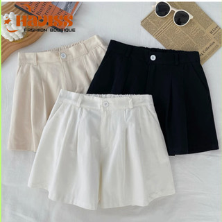 Quần short đùi nữ Haviss quần chất vải đũi mềm mại bigsize thoáng mát thiết kế cạp cao quần khuy kéo khóa trẻ trung