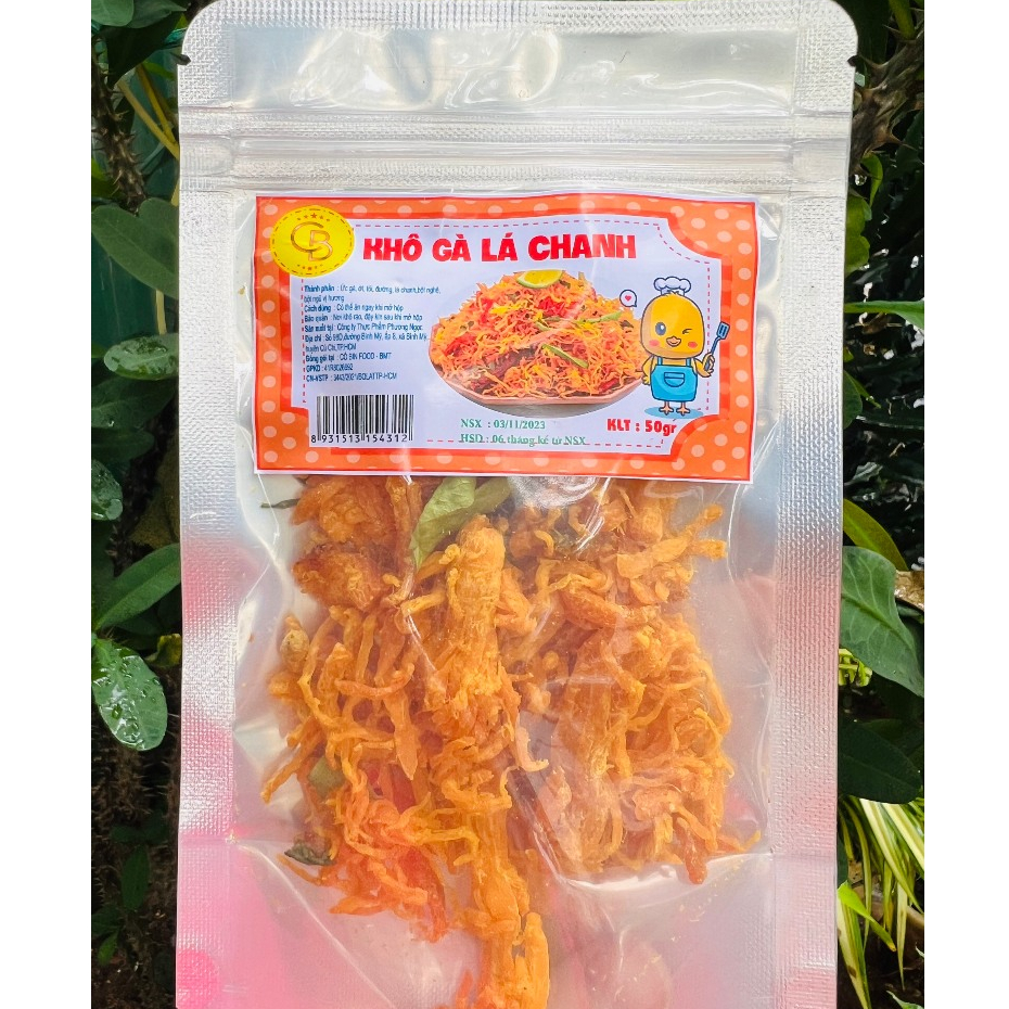 KHÔ GÀ LÁ CHANH ĂN VẶT NHÀ CÔ BIN FOOD - SIÊU NGON,SIÊU RẺ CHO TÍN ĐỒ ĂN VẶT