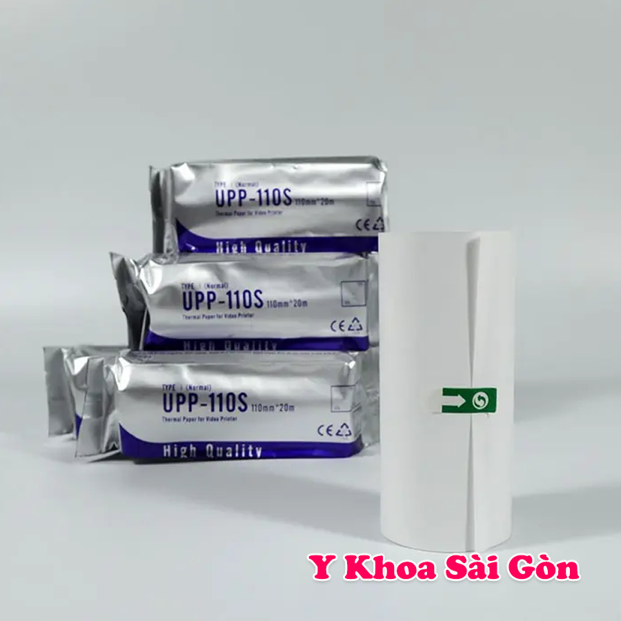 GIẤY IN SIÊU ÂM UPP-110S - Giấy In nhiệt Siêu Âm - SL 01 Cuộn 110mm x 20m