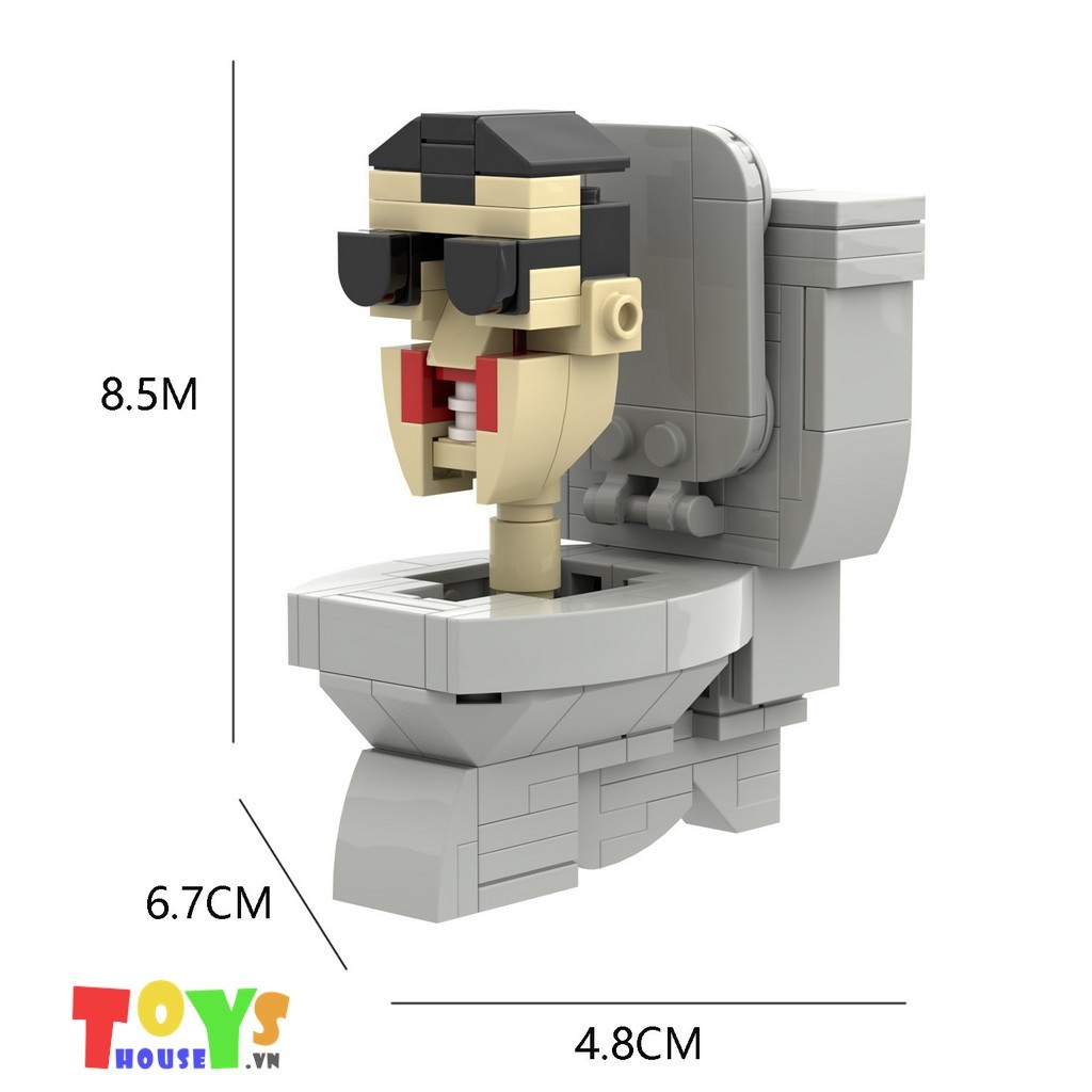 Đồ chơi lắp ráp Skibidi Toilet, Camera man, TV man