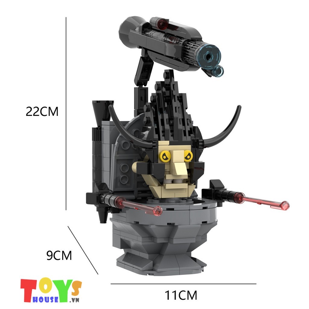 Đồ chơi lắp ráp Skibidi Toilet, Camera man, TV man