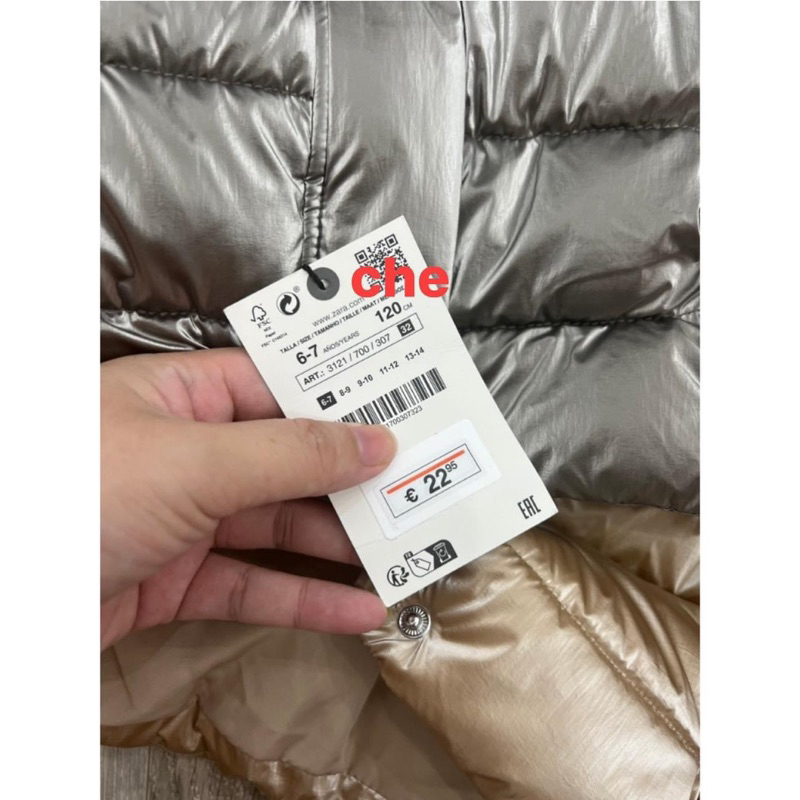 Áo phao z@ra dư xịn sz 6/7-13/14