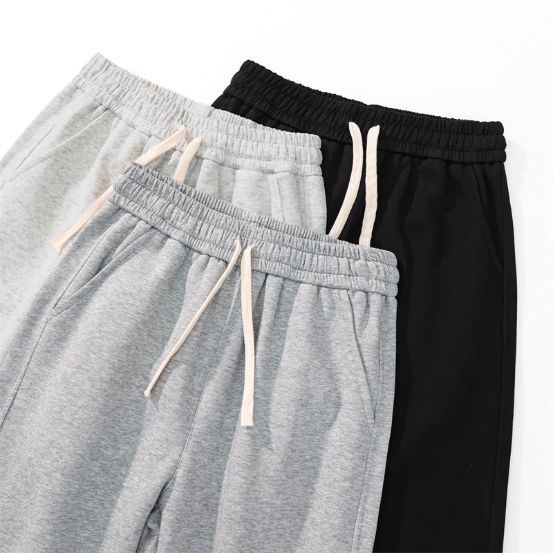 Quần Nỉ Dài Nam Họa Tiết Chữ WSFA Basic HeiLit Form Ống Rộng Vải Nỉ Dày Dặn