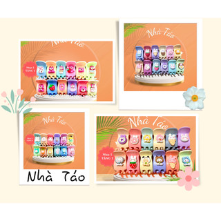 12 kẹp cầu vòng đính charm