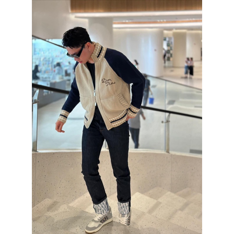 Áo khoác len - Christian Dior - Tear Sweater Jackets zip new2023