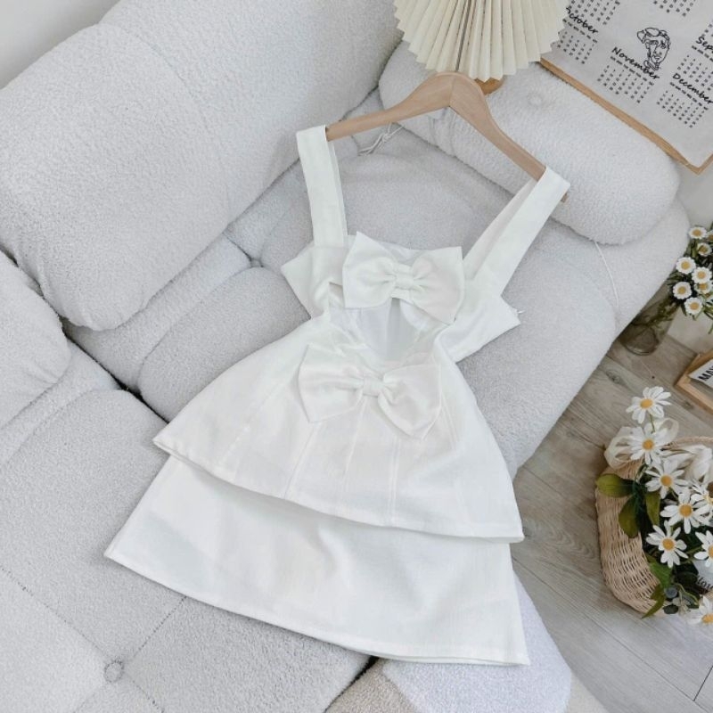 Set Peplum Nơ Sau + Chân Váy