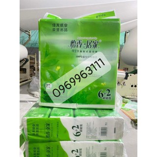 Dây 8 gói giấy ăn rút Trà xanh siêu dai, mềm, đẹp