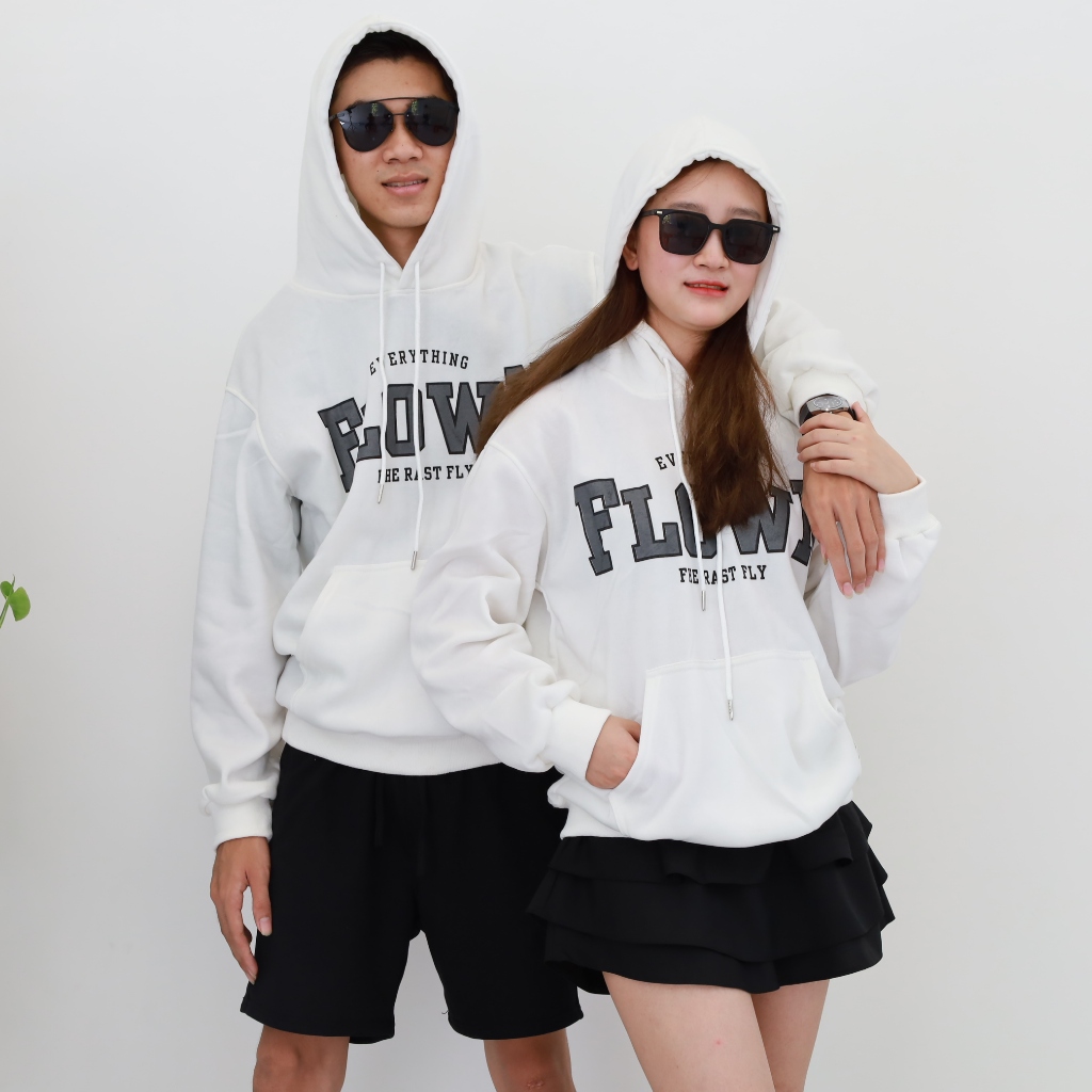 Áo Khoác Hoodie Vải Nỉ Cotton Nam Nữ Phom Rộng Thời Trang Mùa Đông