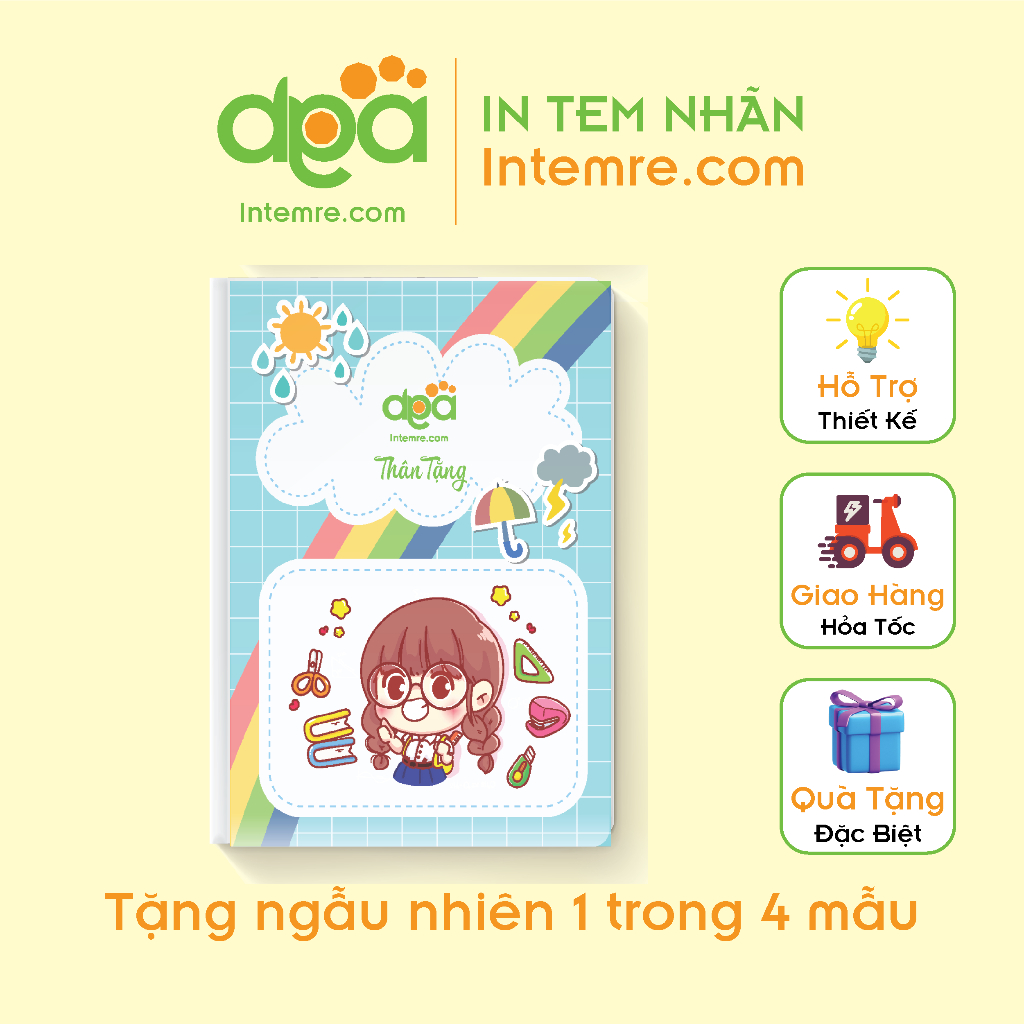 Bìa Sổ Mini Intemre.com Không Bán - Kích Thước 7.1x9.9cm