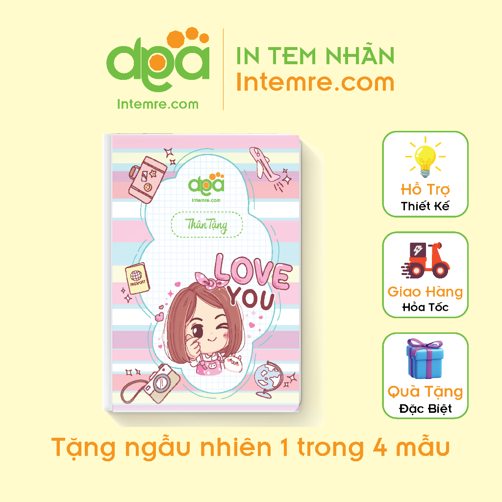 Bìa Sổ Mini Intemre.com Không Bán - Kích Thước 7.1x9.9cm