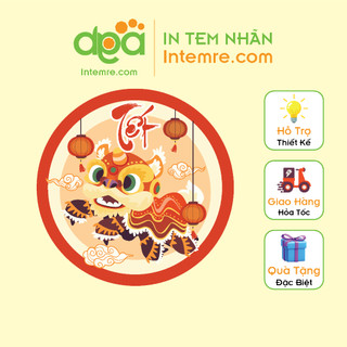 Sẳn tem nhãn giấy - decal dán intemre.com - tết hình tròn kt: 4cm, 5cm, 6cm