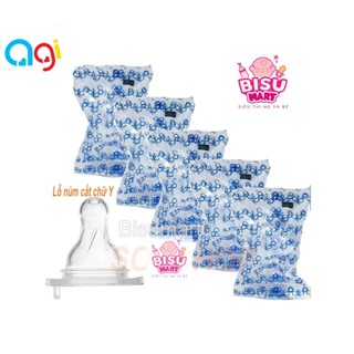 Combo 5 núm vú cổ hẹp agi size s, m, l