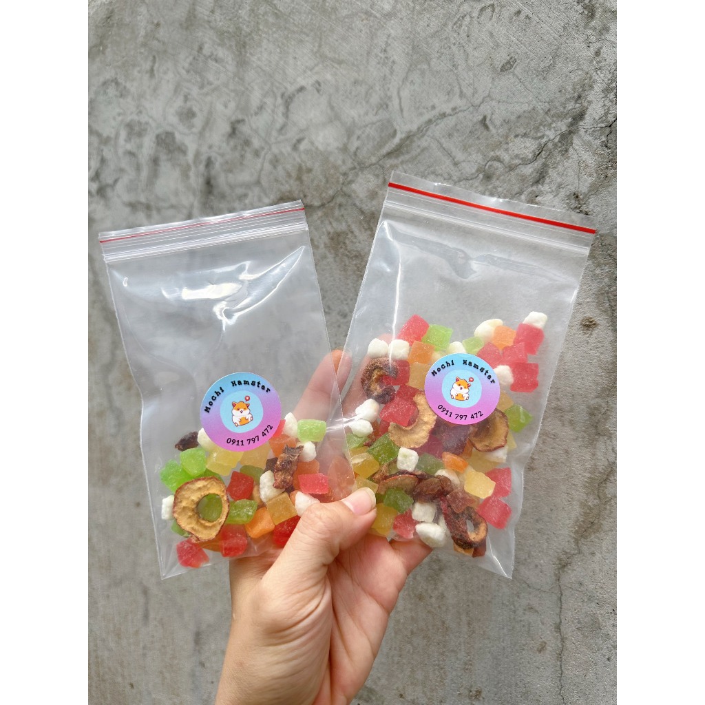 Trái cây sấy lạnh cho hamstser, sóc, nhím