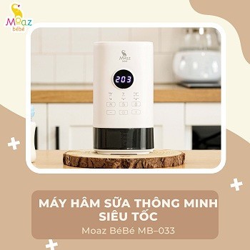 Máy hâm sữa thông minh siêu tốc Moaz Bébé MB-033,dautayshopvn
