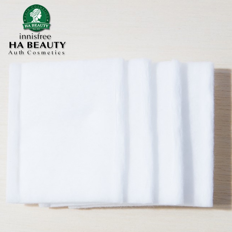 Bông tẩy trang cotton làm sạch thấm hút tốt innisfree regular cotton pads 80 miếng