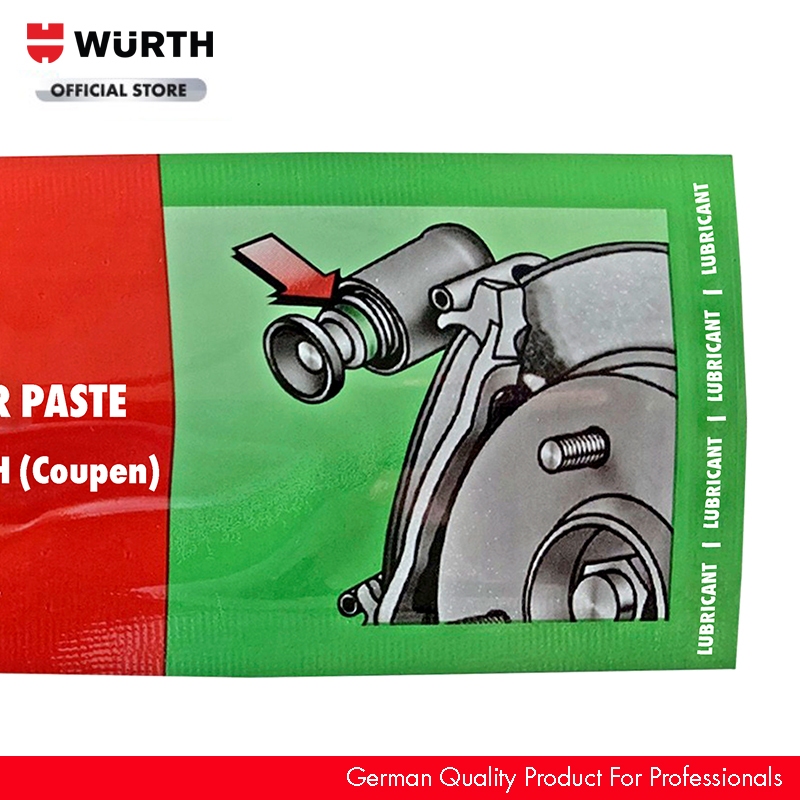 Wurth Mỡ Tra Ống Phanh  Dạng Tuýp Brake Cylinder Paste 10G