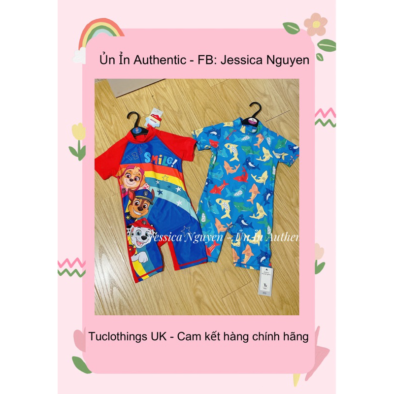 Đồ bơi Tuclothings săn sale UK size 5y, 6y