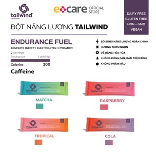 Bột năng lượng Tailwind Endurance Fuel Cafeinated gói nhỏ 2 servings