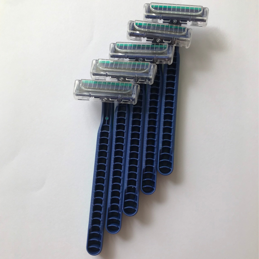Dao Cạo Râu 3 Lưỡi Cố Định, Dao Cạo Râu MAX, Dao Cạo Râu Cá Nhân Super Thin Blue 3 Plus Cạo Nhanh, Sạch, Tiết Kiệm