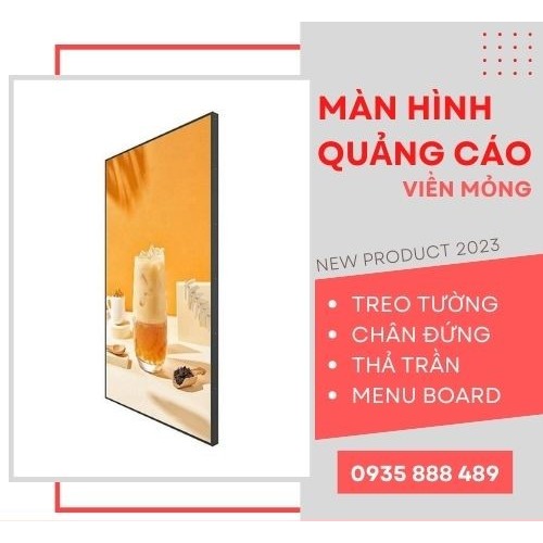 Màn hình treo tường quảng cáo SmartRetail viền mỏng 50 Inch SR-LG65-WATB SR-LG50-WATB