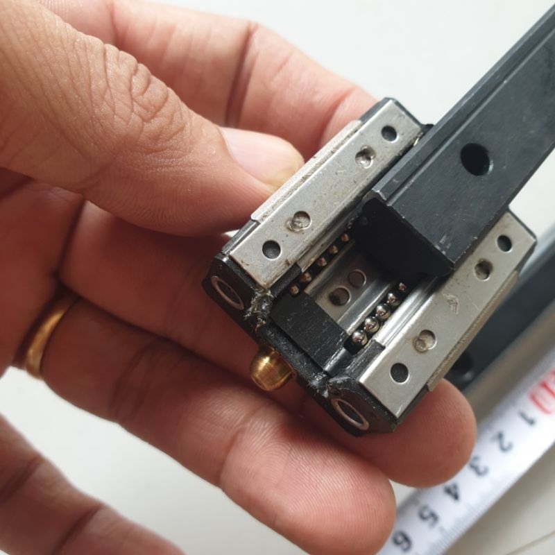 Cặp ray 15 SAMICK THK dài 330mm mạ đen con trượt SR15  hành trình 250 cnc mini in 3d phay tiện combo gọt hàn cell 18650