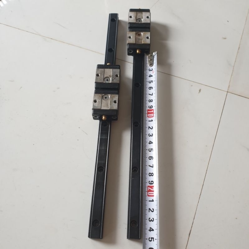 Cặp ray 15 SAMICK THK dài 330mm mạ đen con trượt SR15  hành trình 250 cnc mini in 3d phay tiện combo gọt hàn cell 18650