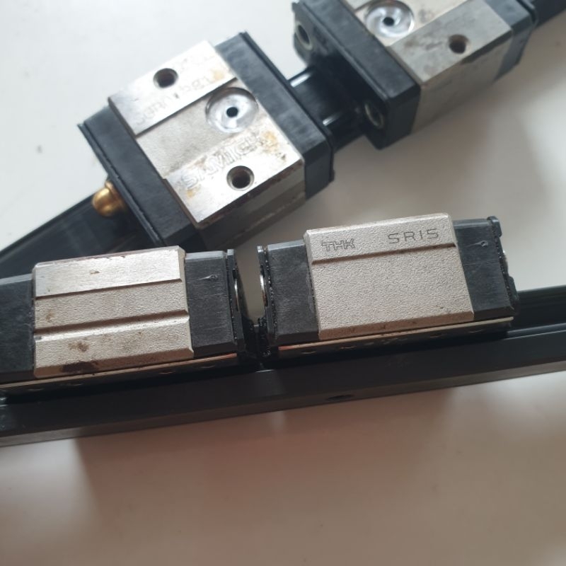 Cặp ray 15 SAMICK THK dài 330mm mạ đen con trượt SR15  hành trình 250 cnc mini in 3d phay tiện combo gọt hàn cell 18650