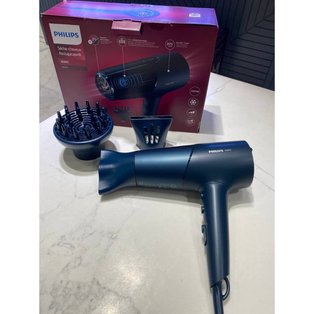 Máy sấy tóc Philips series 5000 BHD512/20 nội địa Đức máy sấy tóc công suất lớn ion hóa sấy lạnh GermanySnT 210069