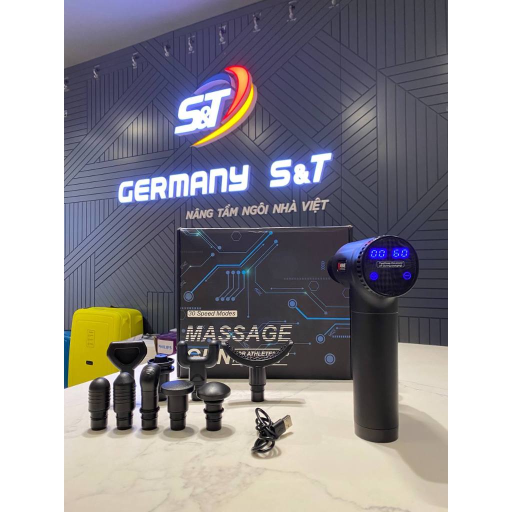 Máy Massage cầm tay cao cấp ZonGym, máy massage toàn thân điều trị căng cơ mỏi lưng tiện lợi GermanySnT 160125