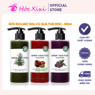 Sữa rửa mặt thải độc rau củ Super Vegitoks Cleanser 300ml