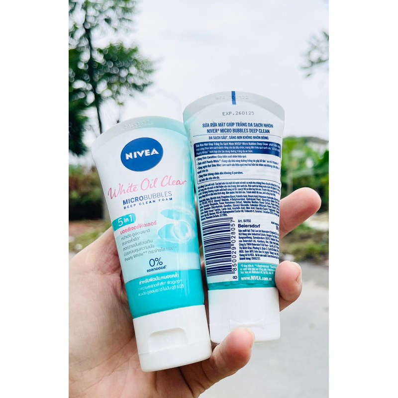 Sữa Rửa Mặt NIVEA Bright Oil Clear Kiểm Soát Nhờn | Sáng Da