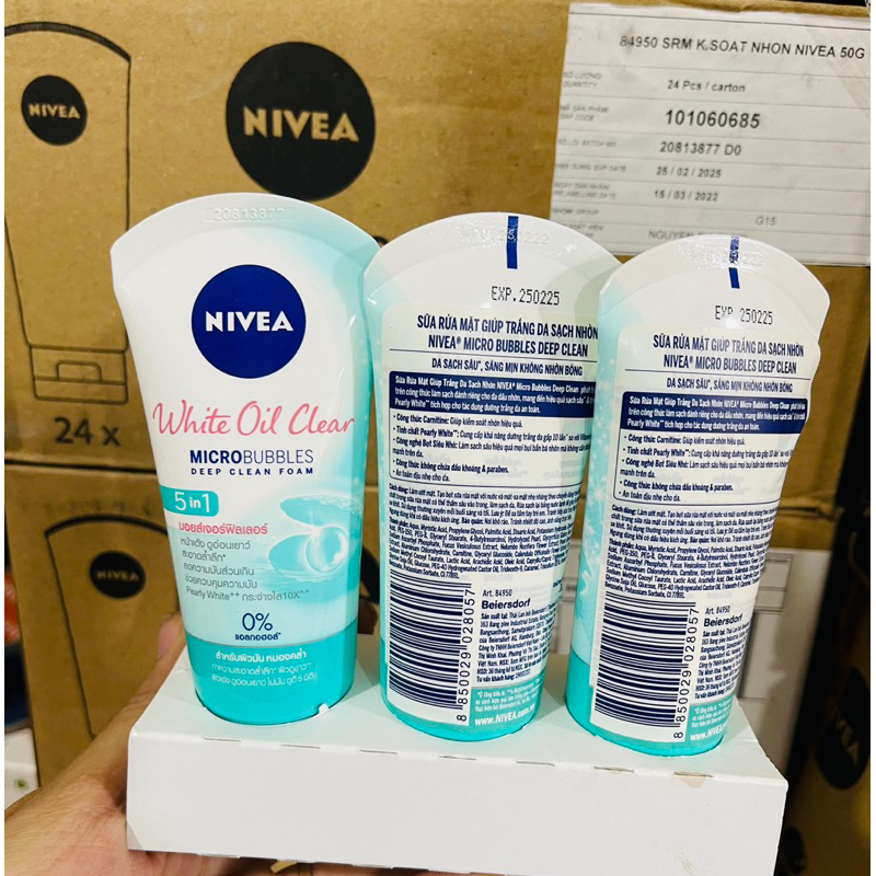 Sữa Rửa Mặt NIVEA Bright Oil Clear Kiểm Soát Nhờn | Sáng Da