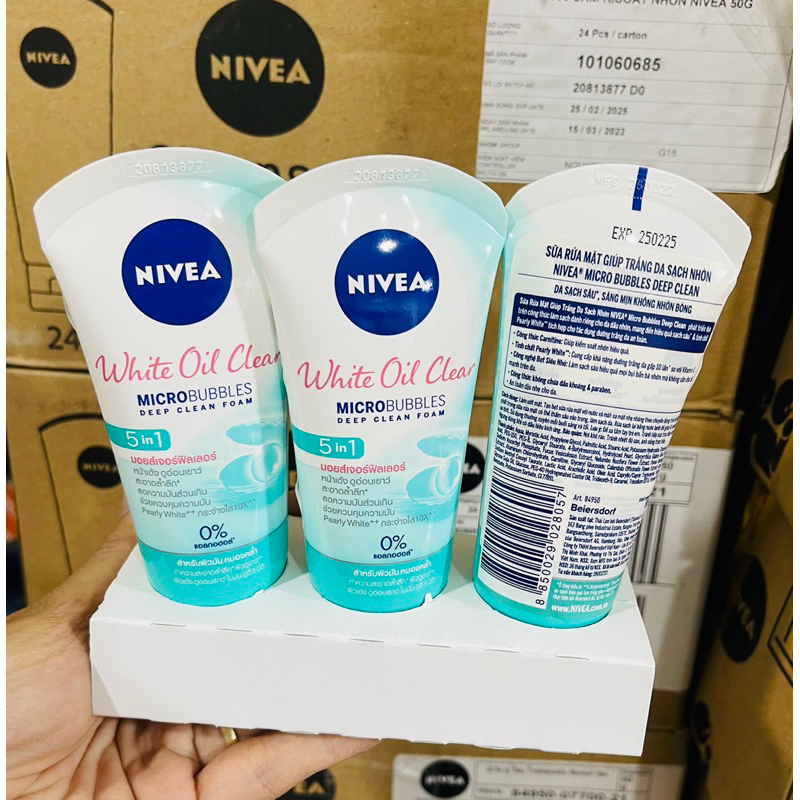 Sữa Rửa Mặt NIVEA Bright Oil Clear Kiểm Soát Nhờn | Sáng Da