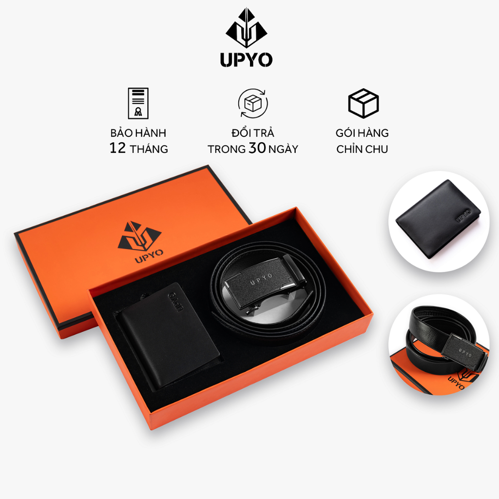 Combo Ví Da Helios + Dây Lưng Nam 2 Mặt Da Microfiber Cao Cấp Zeus
