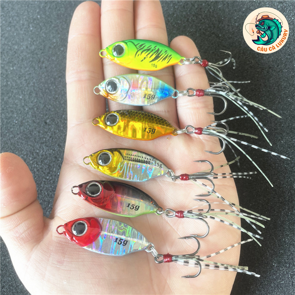Mồi cá sắt câu lure chuyên cá nhát - Mồi câu cá lóc, cá chẽm, cá săn mồi, ,mồi câu lure Câu Cá Luxur