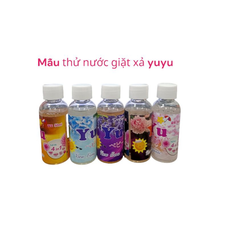 Nước Giặt Xả YUYU chai 50ml cho bé từ sơ sinh