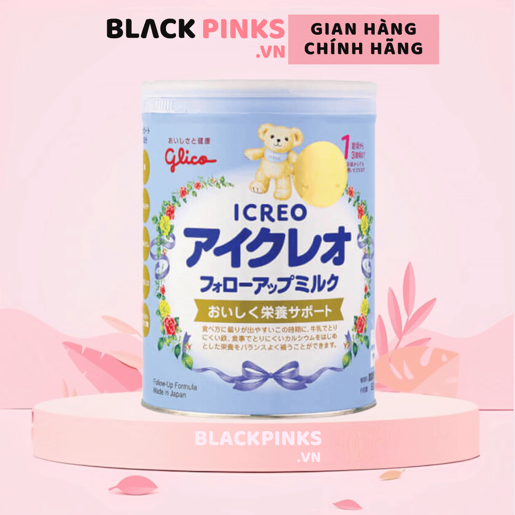 Sữa Glico Icreo số 1 820g dành cho bé từ 9 - 36 tháng