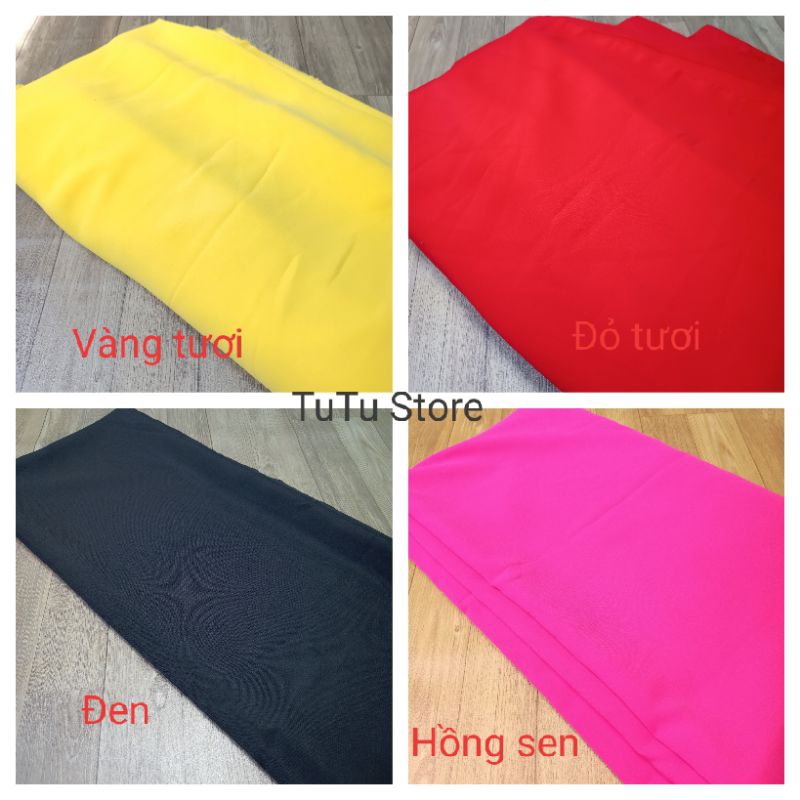 Vải may áo dài lụa cao cấp-  silk lụa màu [ khổ 1m55]