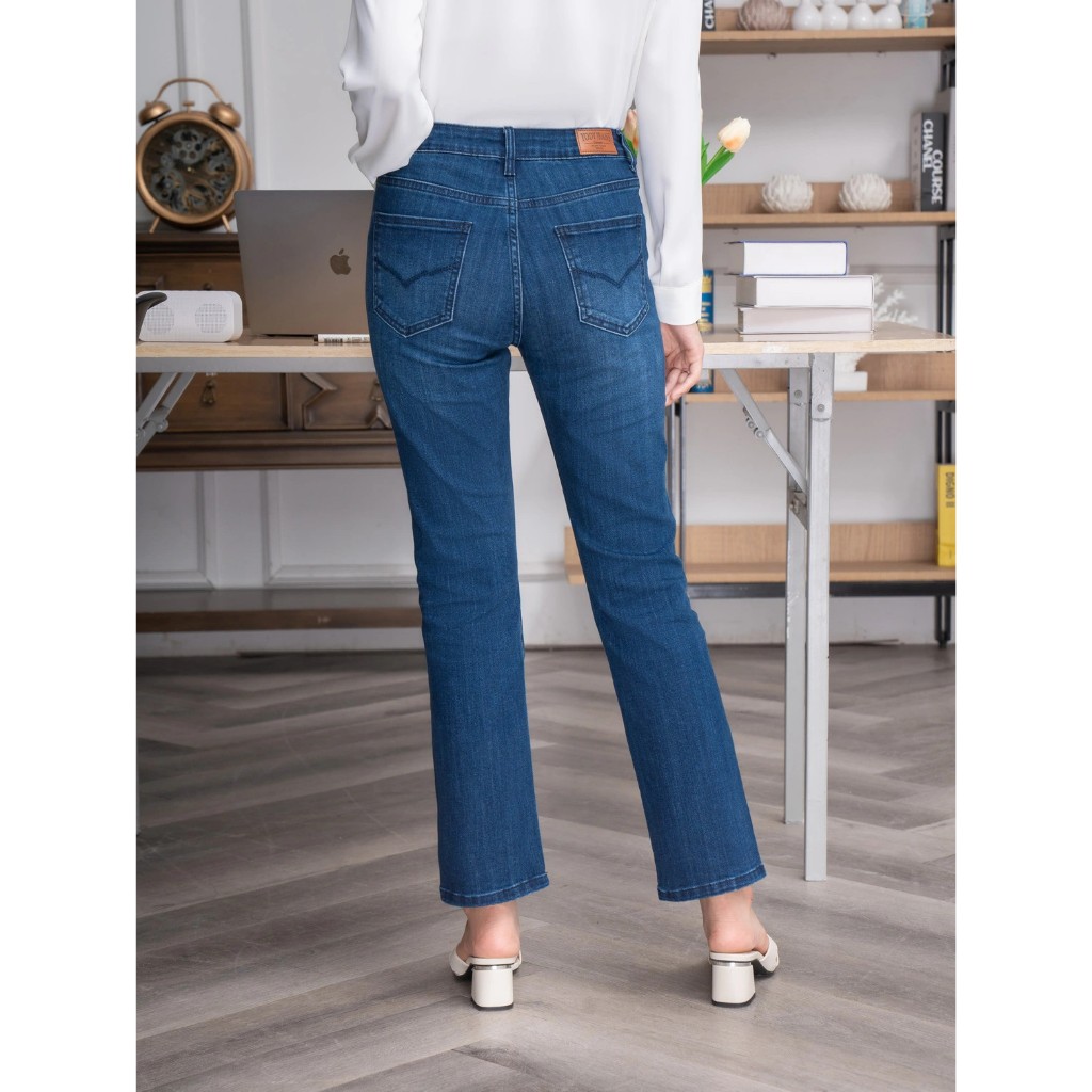 Quần Jeans Nữ Ống Đứng Coolmax Co Giãn 4 Chiều QJN5078