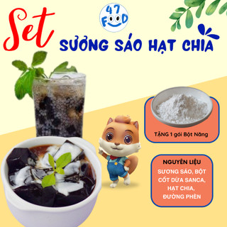 Setsương sáo nước cốt dừa hạt chia nấu được 15-20 chén 47food