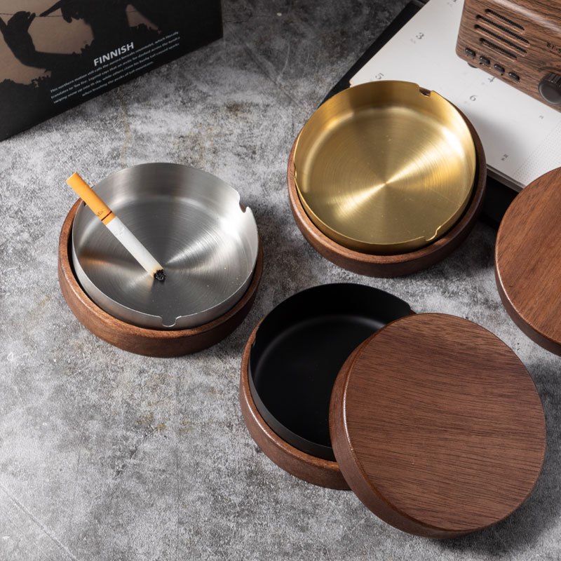 Gạt tàn thuốc bằng Gỗ Óc Chó cao cấp – Phong cách tối giản, sang trọng đơn giản tạo nên sự khác biệt - khodogohanoi