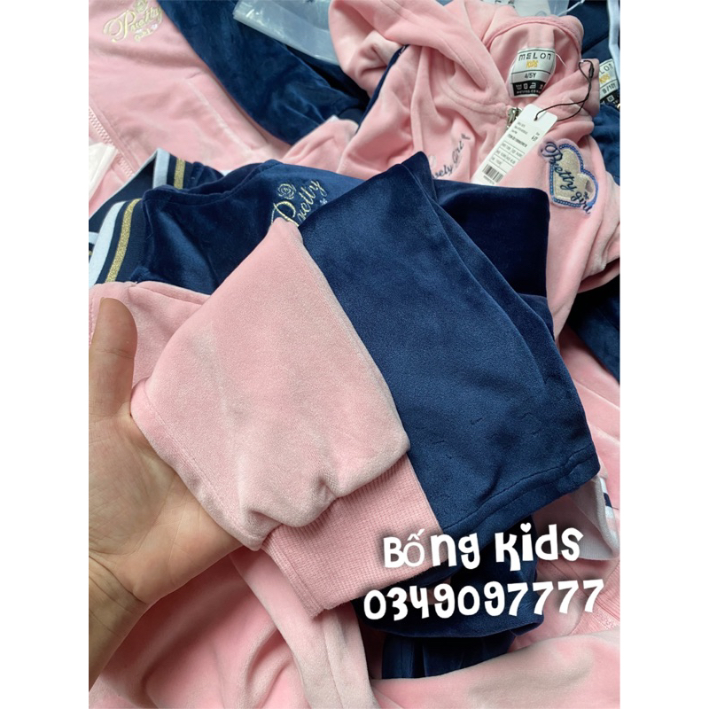 Bộ Nhung Bé Gái Pretty Girl MELON